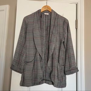 Houndstooth blazer